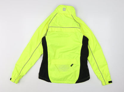 Mountain Warehouse Womens Yellow Waterproof Windbreaker Jacket Size 8