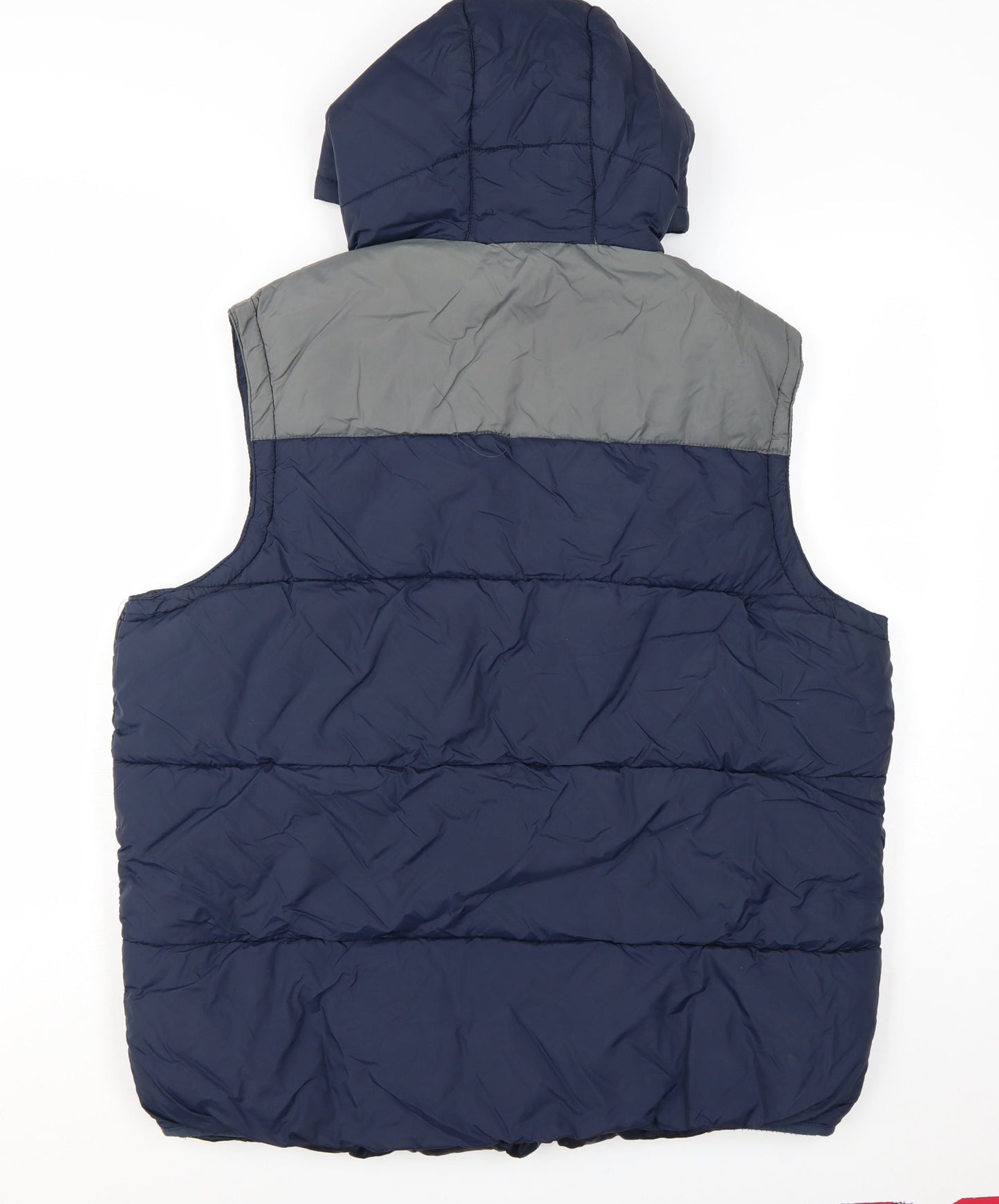 SWFC Mens Blue L Hooded Puffer Waistcoat Gilet Football Jacket