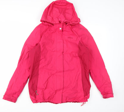 Regatta Women’s Pink Waterproof Hooded Rain Coat Jacket UK 14
