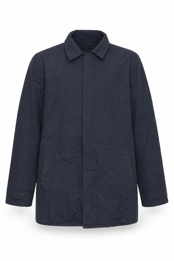 French Connection Men's Blue L Mid-Length Overcoat Jacket