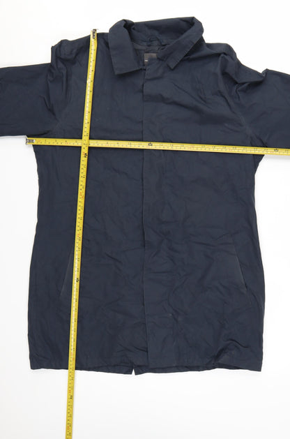 French Connection Men's Blue L Mid-Length Overcoat Jacket