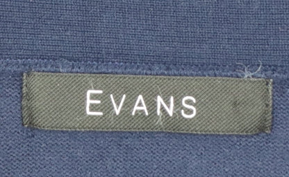 Evans Women’s Blue Plus Size 22/24 Knit Pullover Jumper