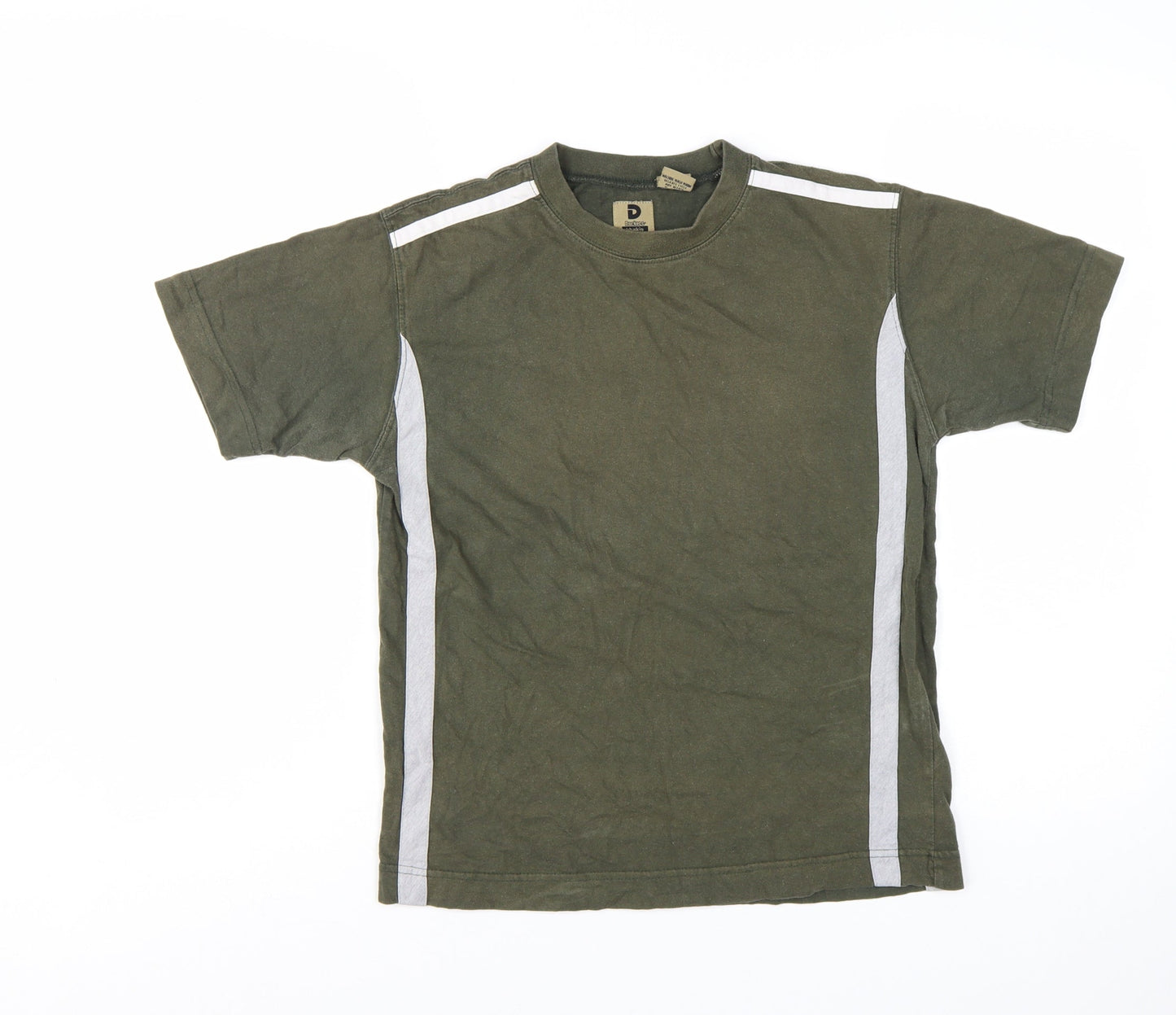 Dockers Boys Green Short Sleeve Cotton Crew Neck T-Shirt Size M