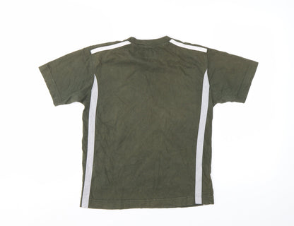 Dockers Boys Green Short Sleeve Cotton Crew Neck T-Shirt Size M