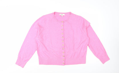 Marks and Spencer Women’s Pink Cotton Cashmere Cardigan XL