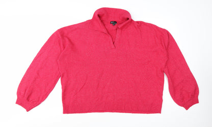 Nobody’s Child Women Pink L Pullover Jumper Knit Long Sleeve