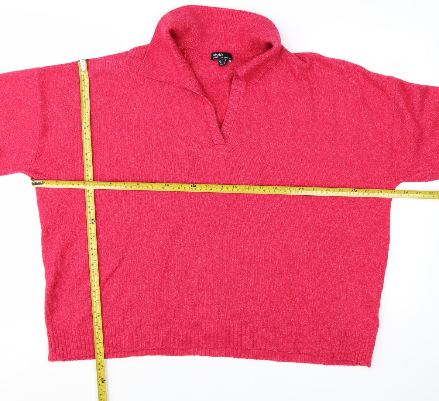 Nobody’s Child Women Pink L Pullover Jumper Knit Long Sleeve