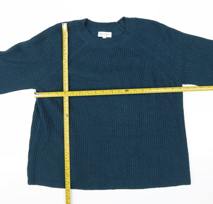 Jessica Simpson Women's Blue Chunky Knit Pullover Jumper Size M
