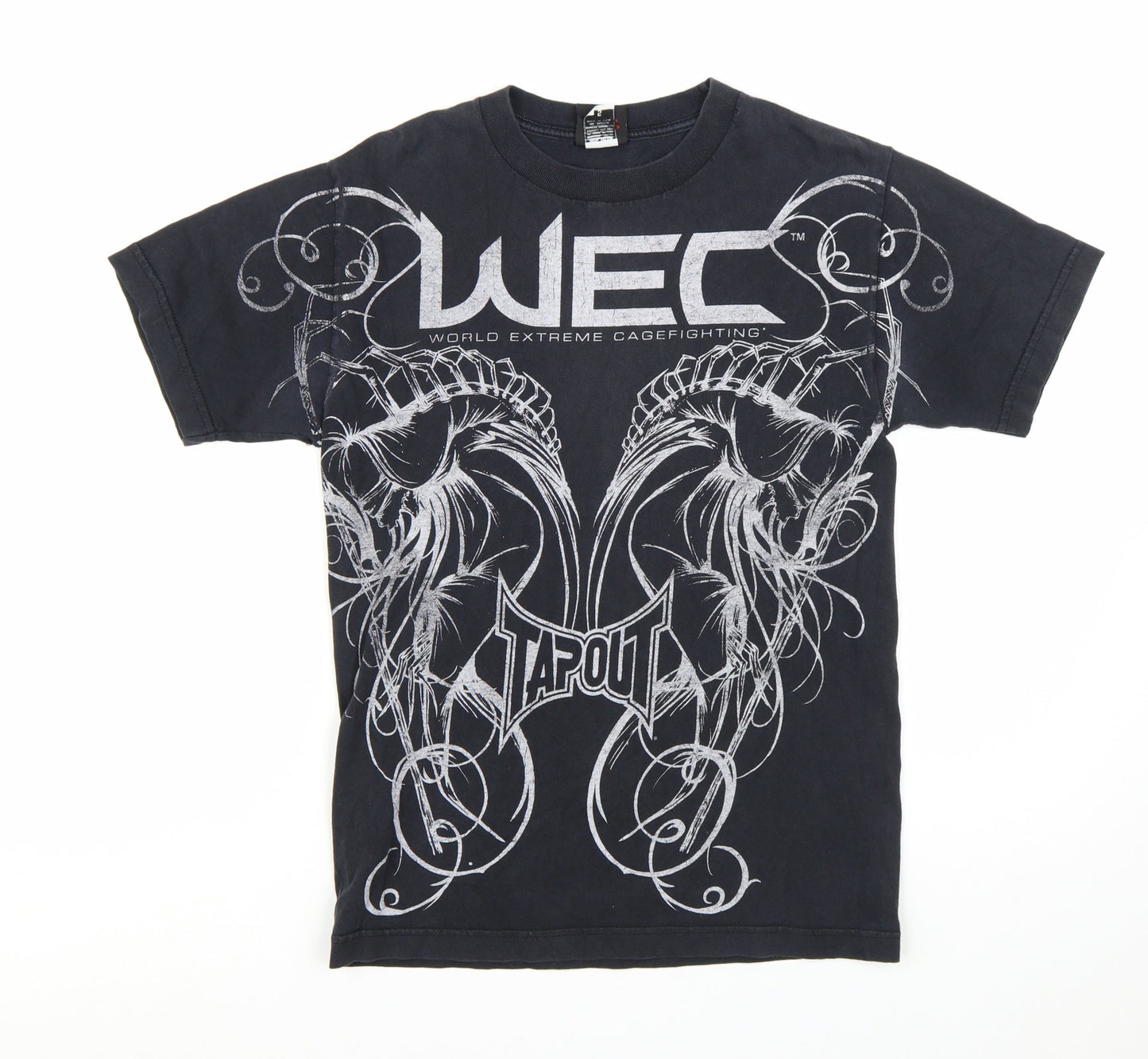 Tapout Men’s Black WEC Graphic Print Cotton T-Shirt Size S