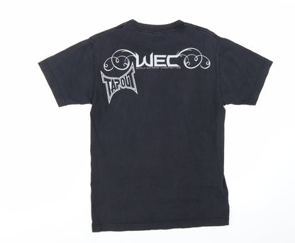Tapout Men’s Black WEC Graphic Print Cotton T-Shirt Size S