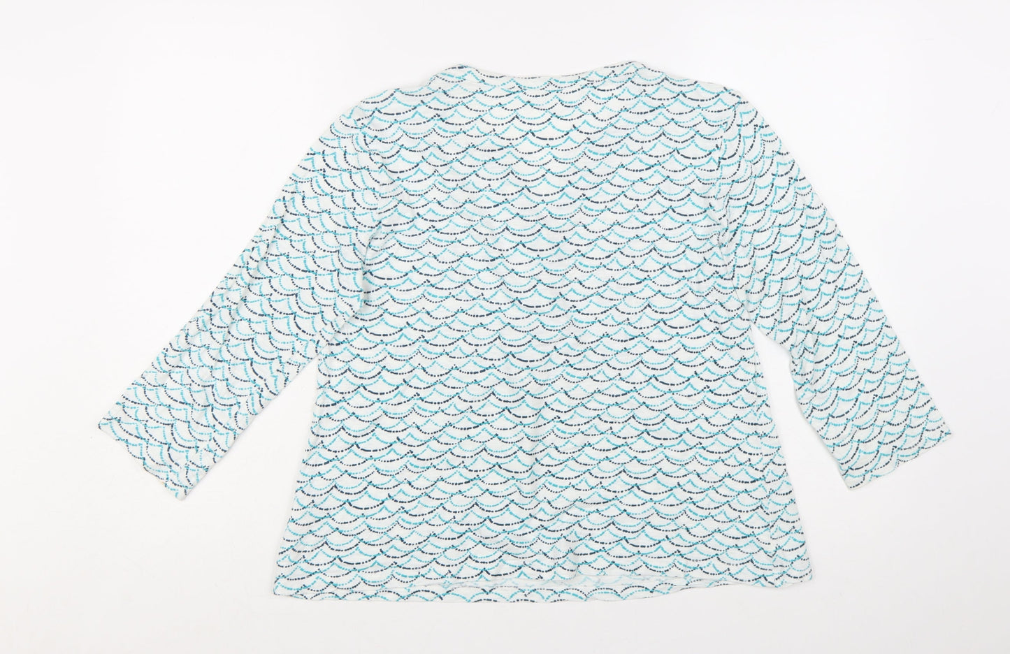 Seasalt Cornwall Women’s Blue 3/4 Sleeve Tunic Blouse Size 10
