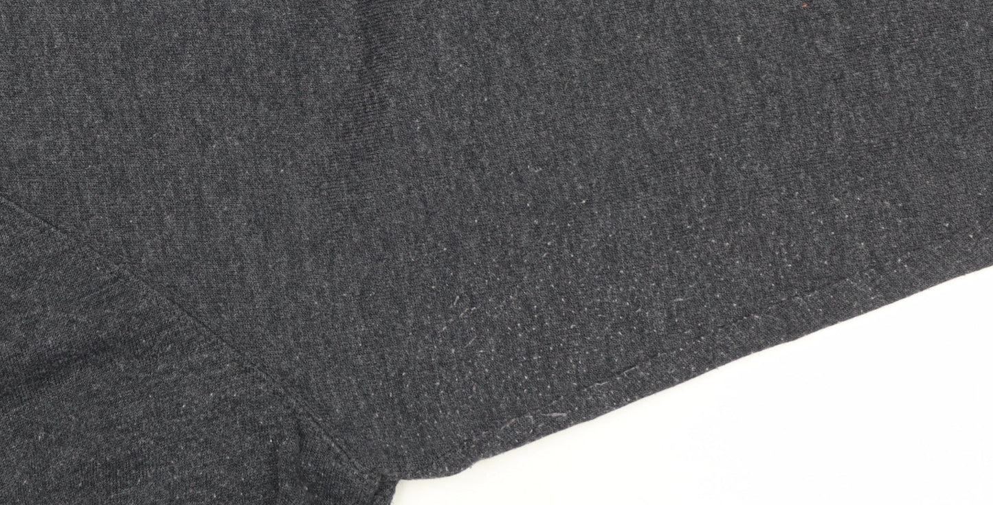 FatFace Womens Grey Embroidered 3/4 Sleeve Jersey T-Shirt Size 18