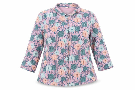 White Stuff Womens Multicoloured Floral Cotton Tunic Shirt UK 12