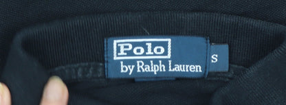 Ralph Lauren Men's Black Slim Fit Cotton Polo Shirt S