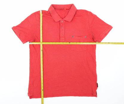 Puma Ducati Red Short Sleeve Men's Polo Shirt Size M
