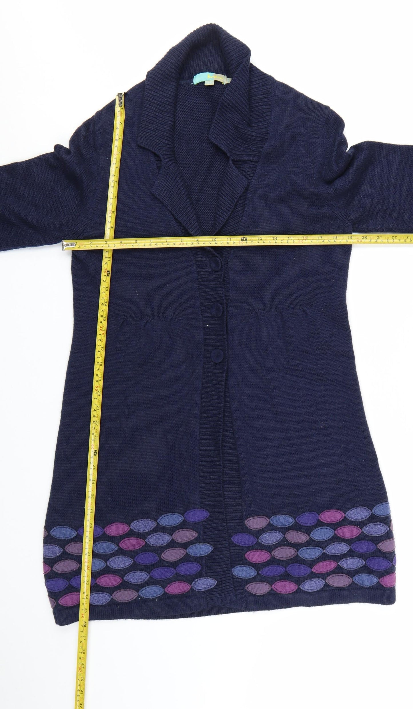 Boden Women's Blue Long Sleeve Cardigan Size 18 Classic Knit