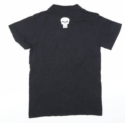Marvel The Punisher Black Graphic Short Sleeve Men's T-Shirt Size S