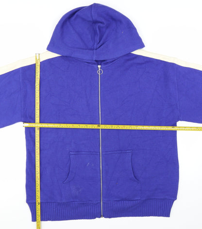 Next Women’s Blue Full Zip Hooded Knit Jumper XL