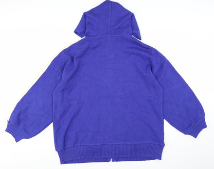 Next Women’s Blue Full Zip Hooded Knit Jumper XL