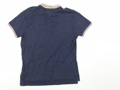 Armani Jeans Men's Blue Short Sleeve Cotton Polo Shirt XL