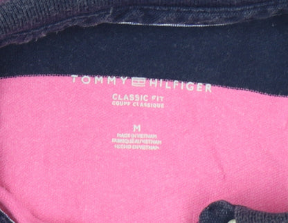 Tommy Hilfiger Women's Multicoloured Striped Polo Shirt Size M Classic Fit