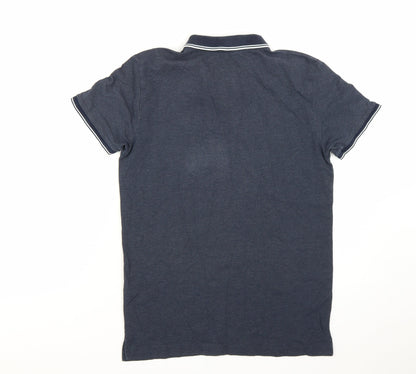 Tom Tailor Denim Men's Blue Regular Fit Polo Shirt Size M