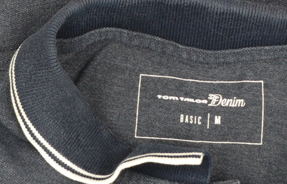 Tom Tailor Denim Men's Blue Regular Fit Polo Shirt Size M