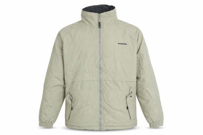 Diadora Men's Beige XL Windbreaker Jacket Full Zip Casual Outdoor