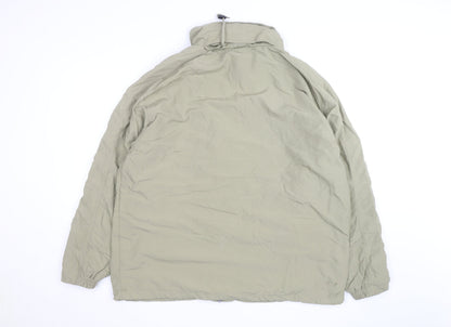 Diadora Men's Beige XL Windbreaker Jacket Full Zip Casual Outdoor