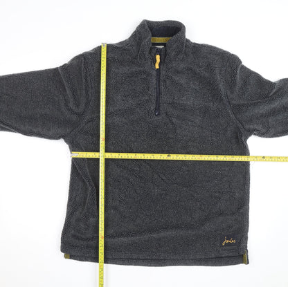 Joules Mens Grey Fleece 1/2 Zip Pullover Jumper Size L