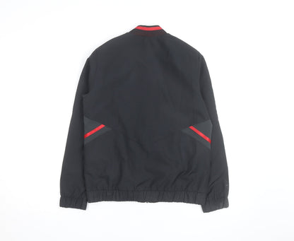 adidas Boys Black Manchester United Track Jacket 9-10 Years Full Zip
