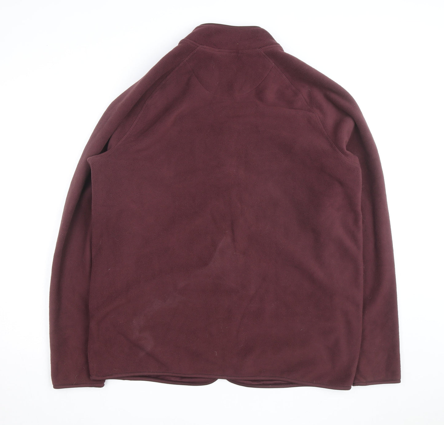 Marks and Spencer Men’s Brown XL Fleece Full Zip Activewear Jacket