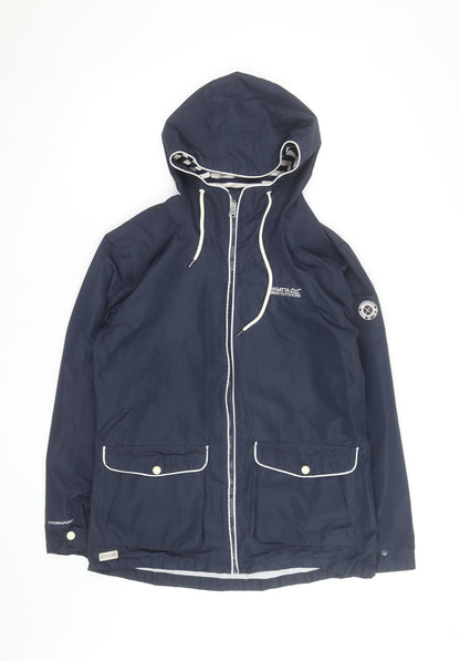 Regatta Women’s Blue Waterproof Hooded Rain Jacket Size 12