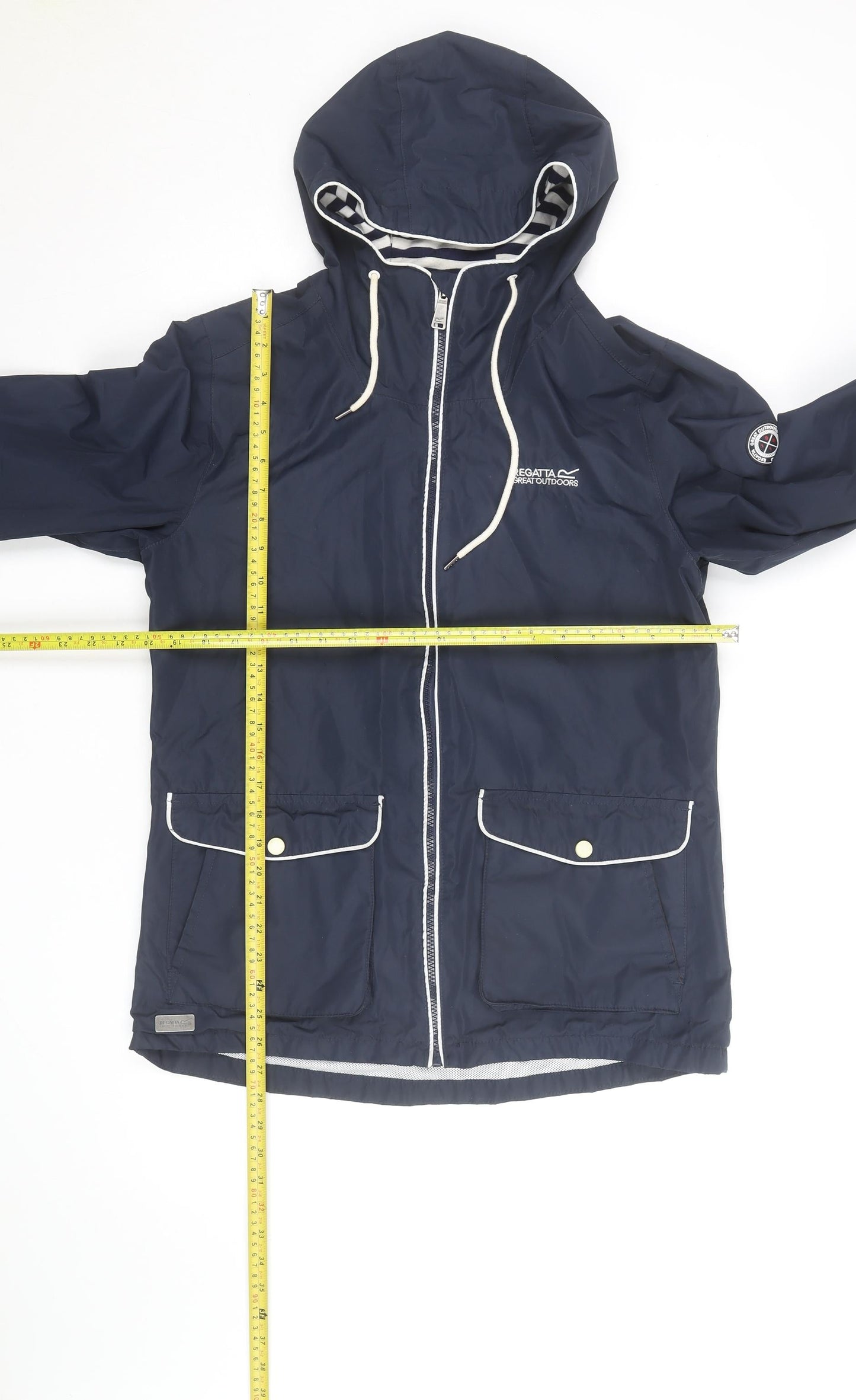 Regatta Women’s Blue Waterproof Hooded Rain Jacket Size 12
