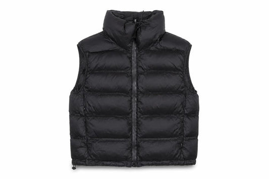 Zara Women's Black Puffer Down Waistcoat M Short Quilted Vest