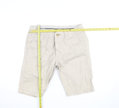 Cedar Wood State Men's Beige Chino Shorts 32 Regular Cotton Blend