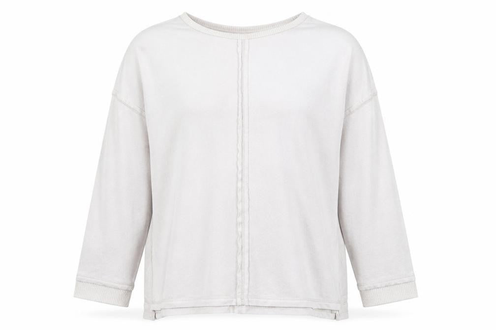 DKNY Women’s Beige Long Sleeve Modal Pullover Jumper L