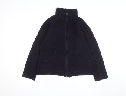 Eliza Scott Men's Black Full Zip Chunky Knit Jumper M