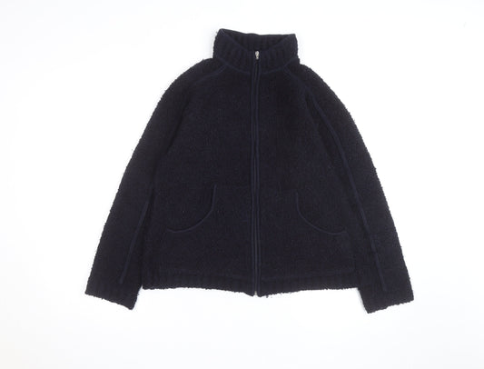 Eliza Scott Men's Black Full Zip Chunky Knit Jumper M