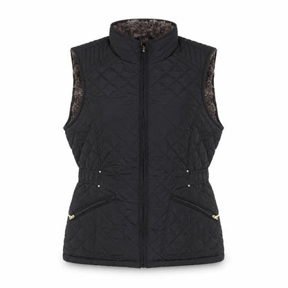 Weatherproof Women's Black Quilted Padded Waistcoat Size S