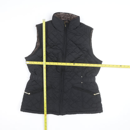 Weatherproof Women's Black Quilted Padded Waistcoat Size S