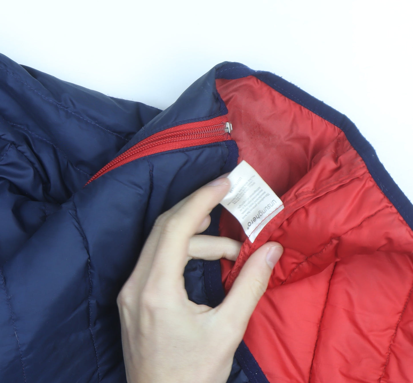 Ushuaia Polo Men's Blue L Puffer Down Hooded Winter Jacket