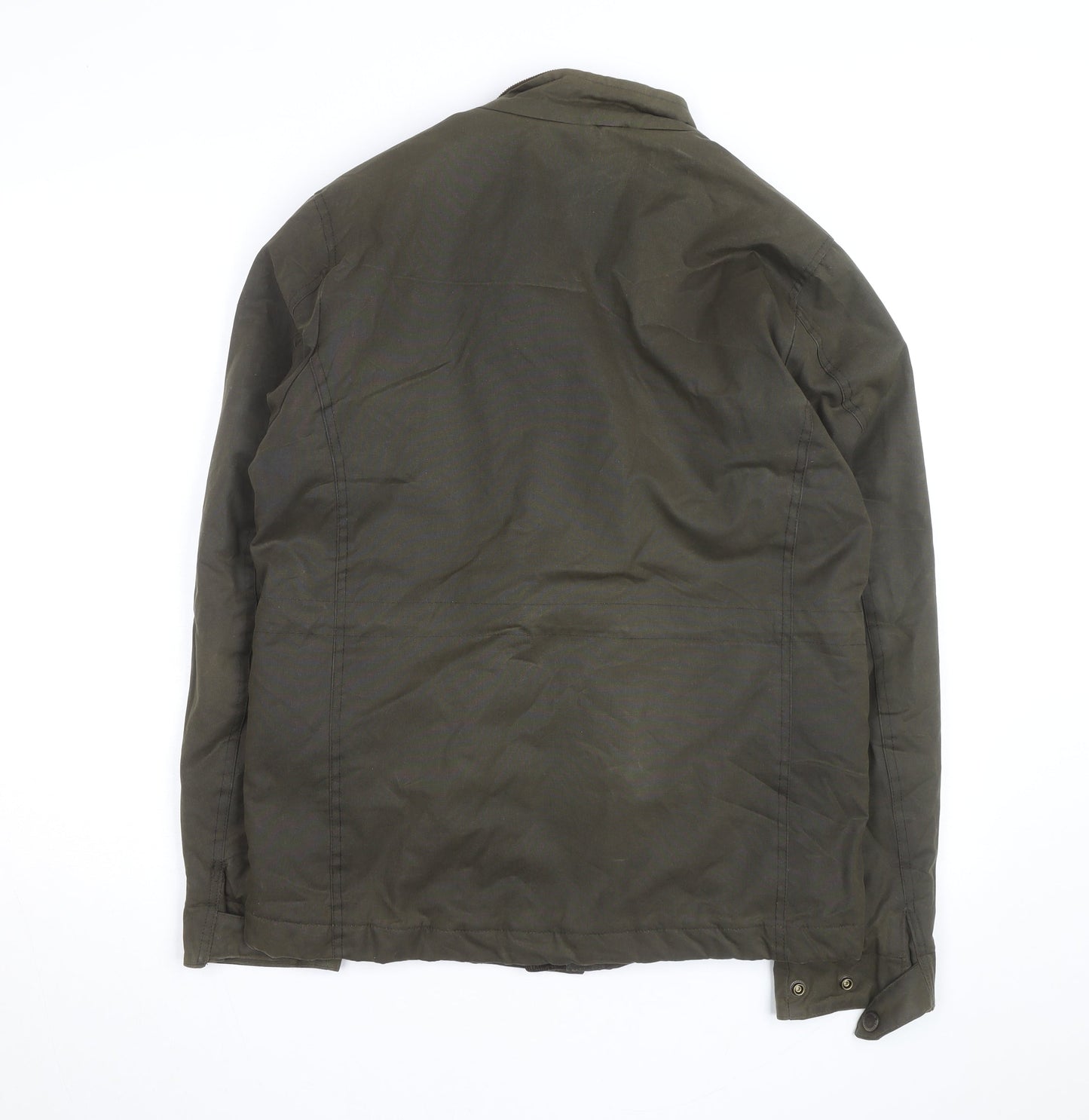 Next Men’s Green Field Jacket S Regular Twill Lined Outdoor Coat