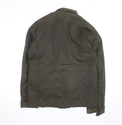 Next Men’s Green Field Jacket S Regular Twill Lined Outdoor Coat