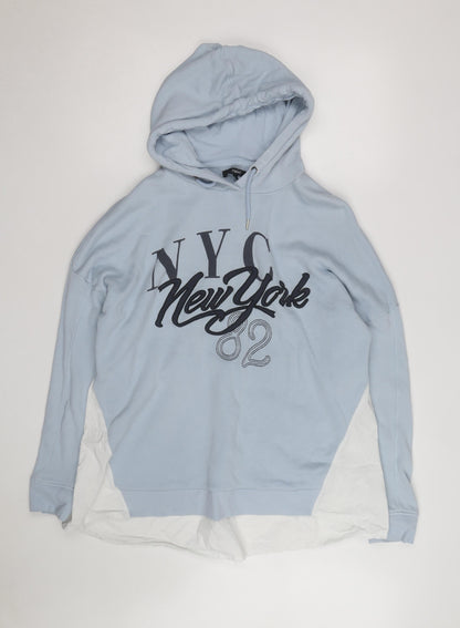 Next Men's Blue NYC Graphic Pullover Hoodie Size L
