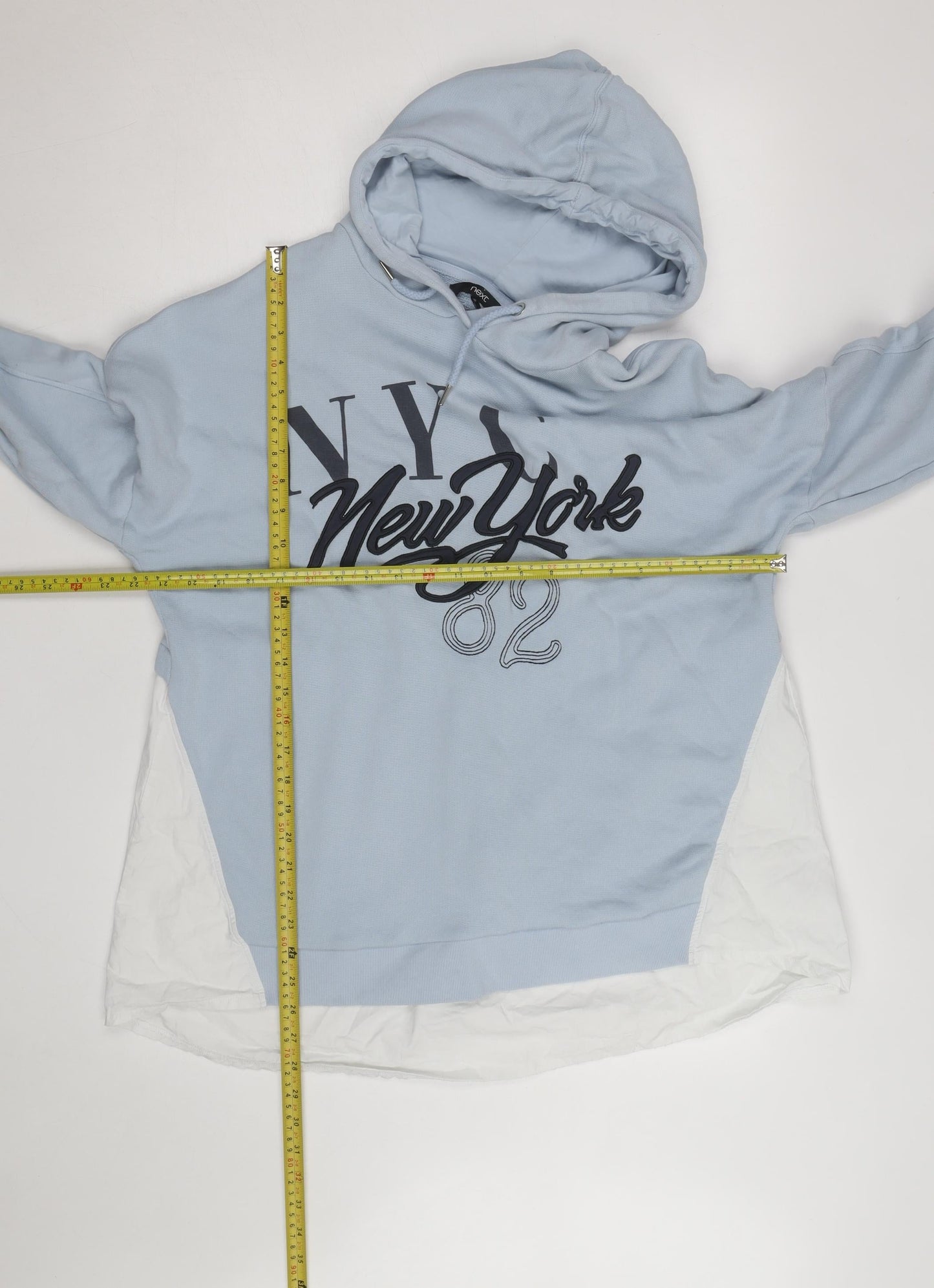 Next Men's Blue NYC Graphic Pullover Hoodie Size L