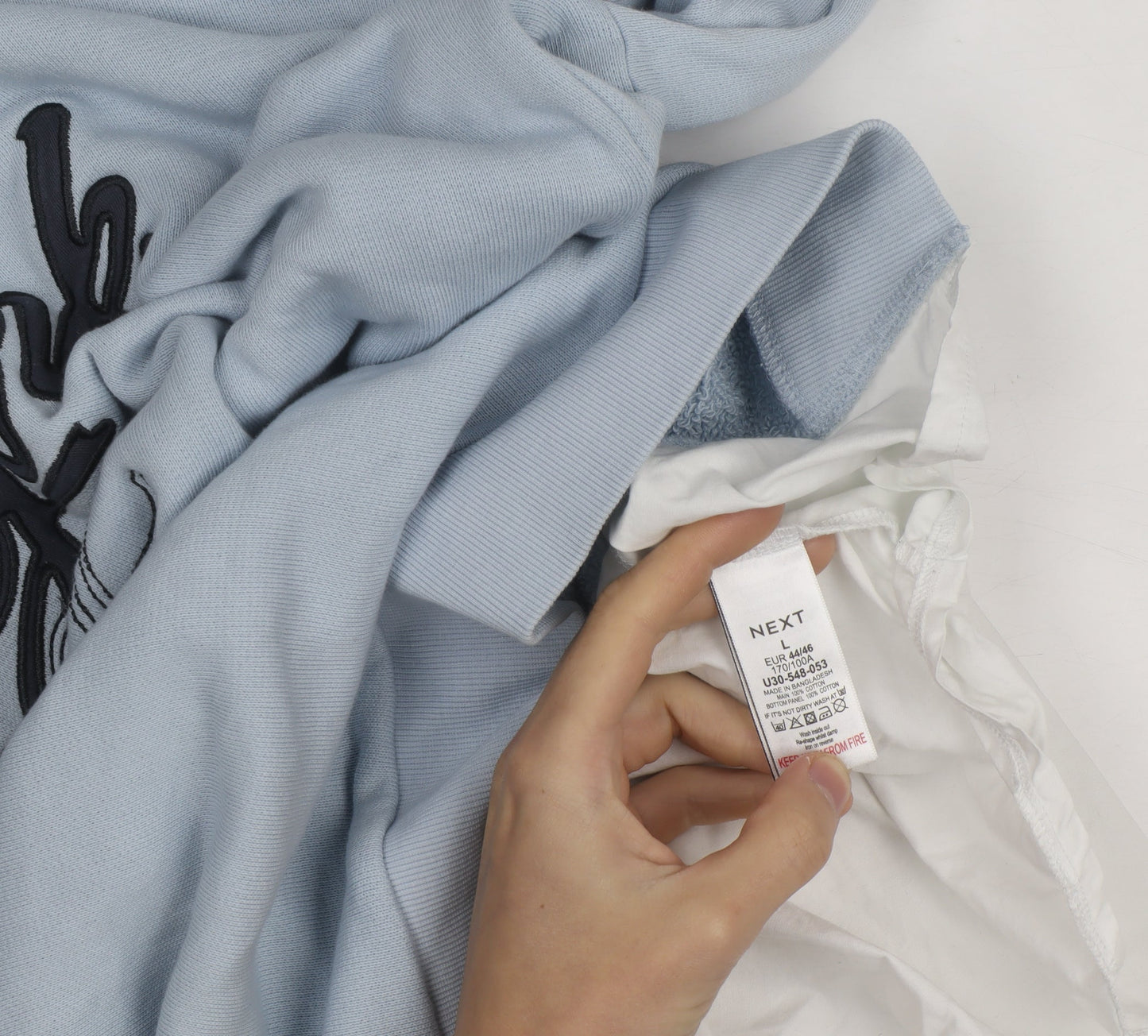 Next Men's Blue NYC Graphic Pullover Hoodie Size L