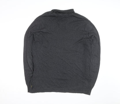 Scotch & Soda Men’s Grey Roll Neck Cotton Cashmere Jumper XL