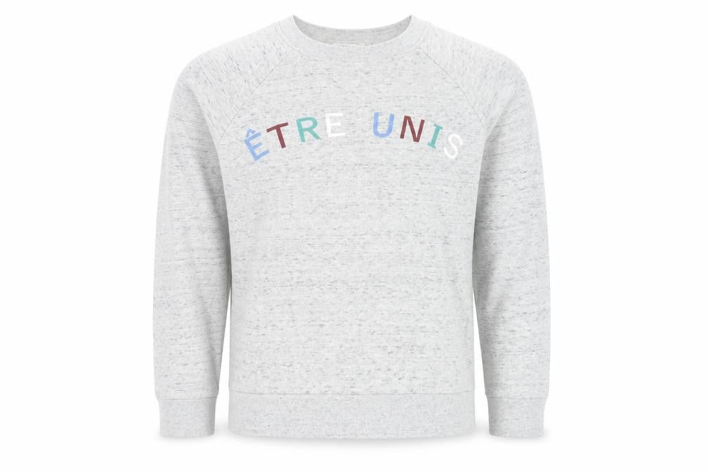 Whistles Unisex Grey S Pullover Sweatshirt with Logo Print