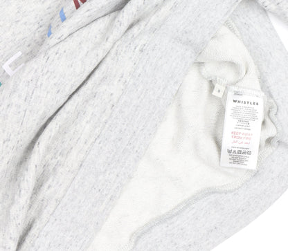 Whistles Unisex Grey S Pullover Sweatshirt with Logo Print